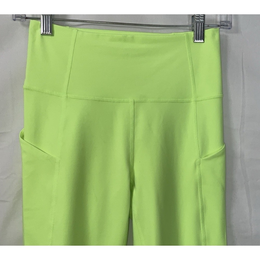 NWT Women's Fabletics Pure Luxe Oasis High Waisted Leggings - Neon Spark - Small - Picture 5 of 7